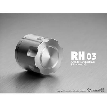 GMADE 1.9 RH03 Wheel Hubs Spare Parts, Silver, 4PK GMA70132